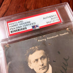 HARRY HOUDINI * PSA/DNA LOA * Hand Signed Post Card Photo Slabbed * Autograph