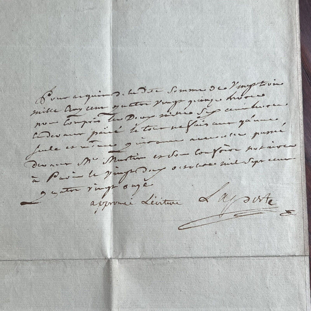 LOUIS XVI * JSA LOA * Beheaded King Signed Excessive Spending Document Autograph