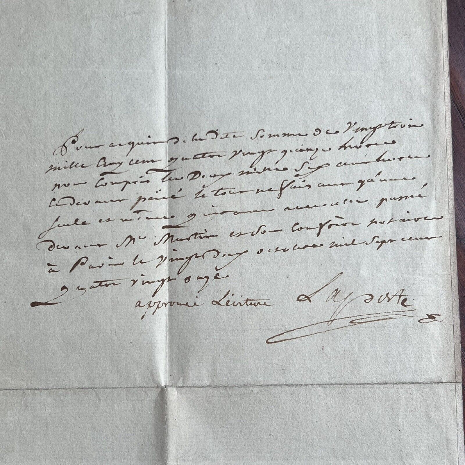 LOUIS XVI * JSA LOA * Beheaded King Signed Excessive Spending Document Autograph