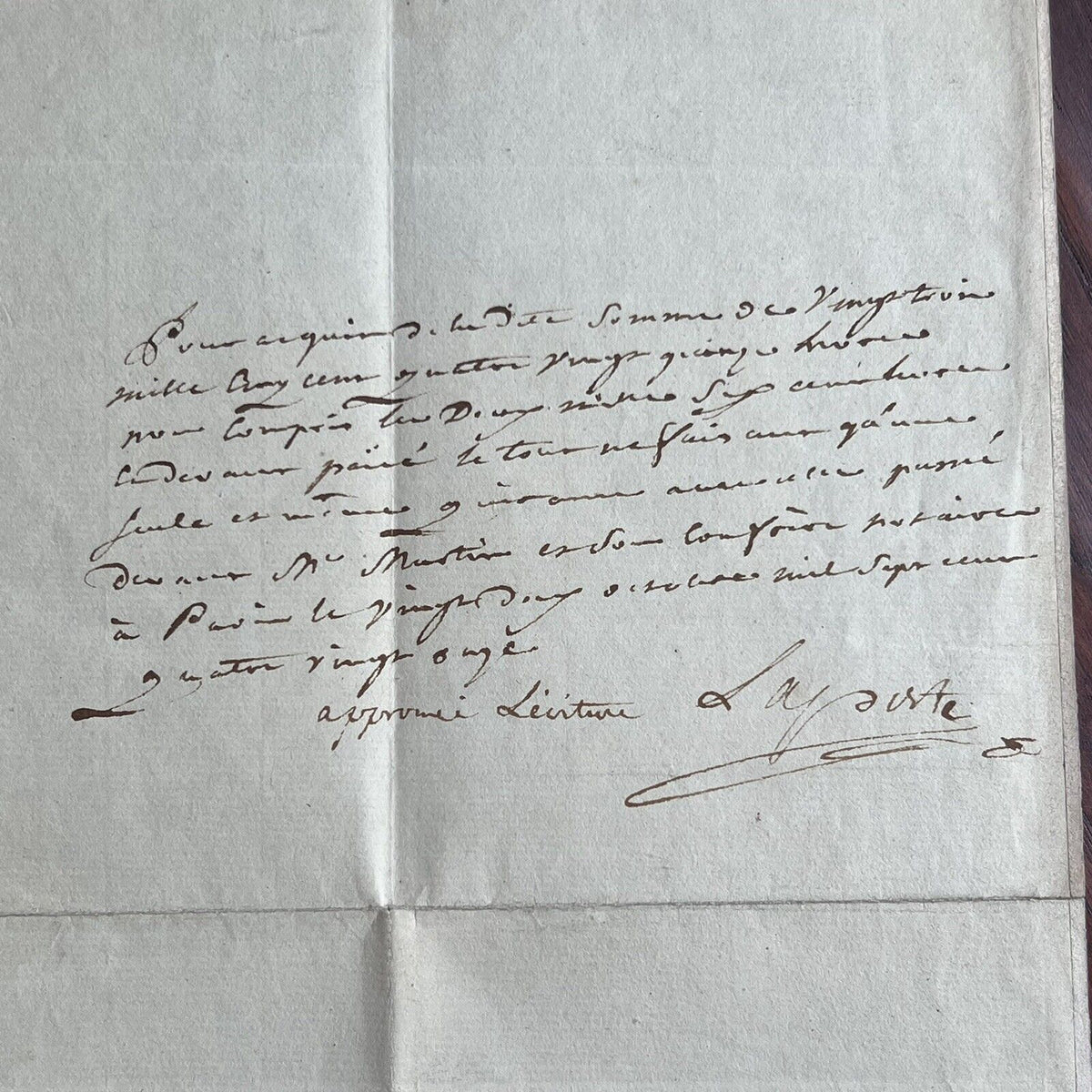 LOUIS XVI * JSA LOA * Beheaded King Signed Excessive Spending Document Autograph