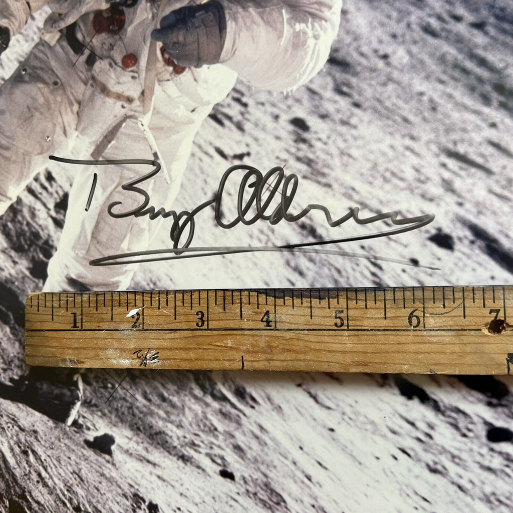 BUZZ ALDRIN * JSA LOA * 16x20 Autograph Photo Signed Apollo 11 Visor Shot Poster