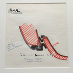 JOHN DeLOREAN * JSA LOA * Hand Drawn Autograph GULL WING Door Seal TRUCK Concept