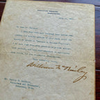 WILLIAM McKINLEY * JSA * AS PRESIDENT Executive Mansion AUTOGRAPH Letter SIGNED