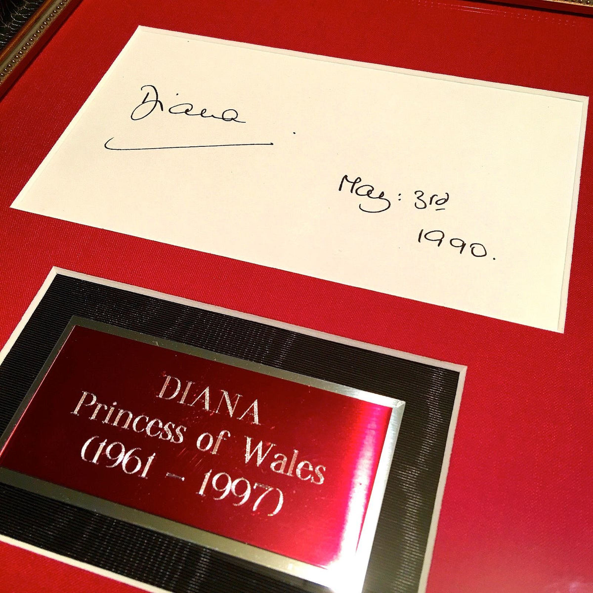 DIANA * Princess of Wales * Scarce Authentic AUTOGRAPH hand SIGNED * Proof!