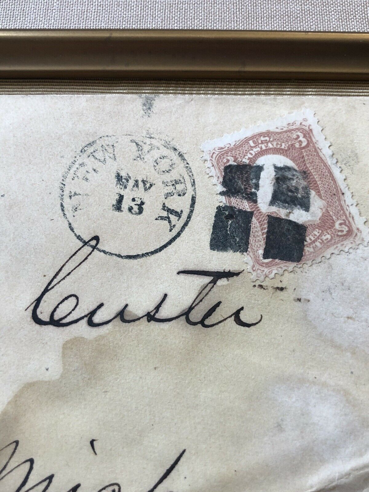 GEORGE CUSTER * JSA * Handwritten Autograph Envelope Signed * Little Big Horn