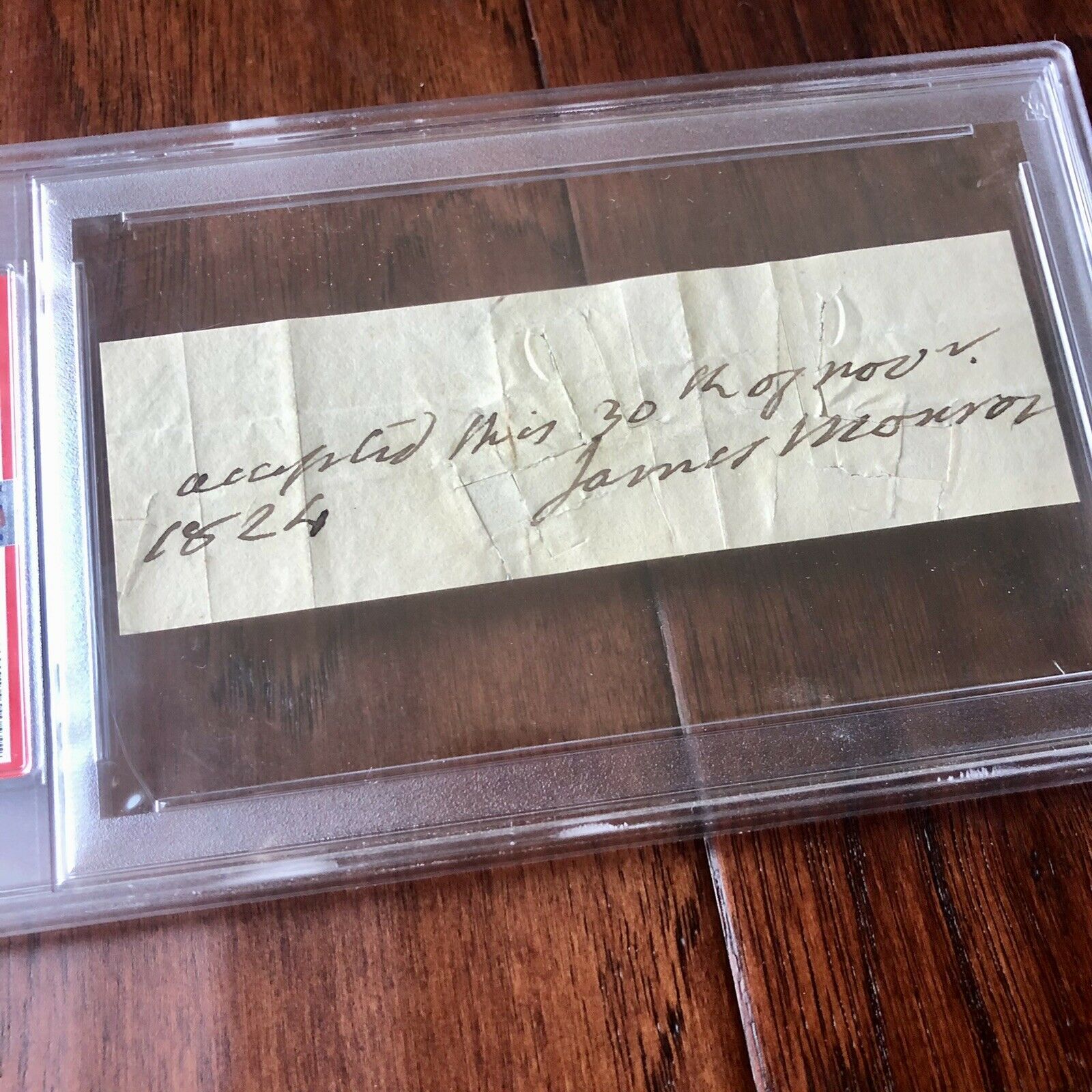 JAMES MONROE * PSA/DNA Slab * Autograph Endorsement Signed As President *