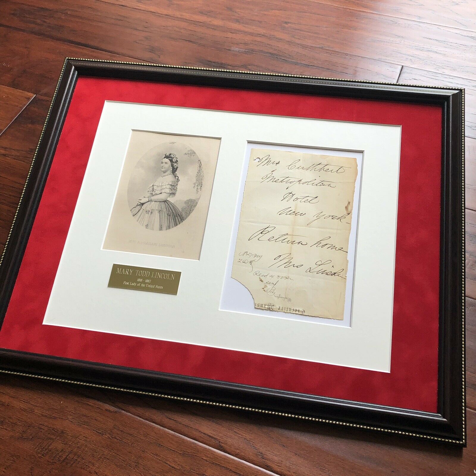 MARY TODD LINCOLN * BAS LOA * 1865 Executive Mansion Autograph Letter Signed *