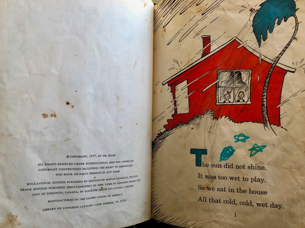 DR. SEUSS * BAS * Authentic AUTOGRAPH "Cat In The Hat" SIGNED * Kids Classic