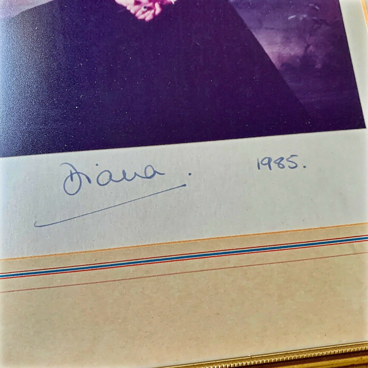 PRINCESS DIANA * PSA * AUTOGRAPH Snowdon Royal Portrait SIGNED * with Her PEN!