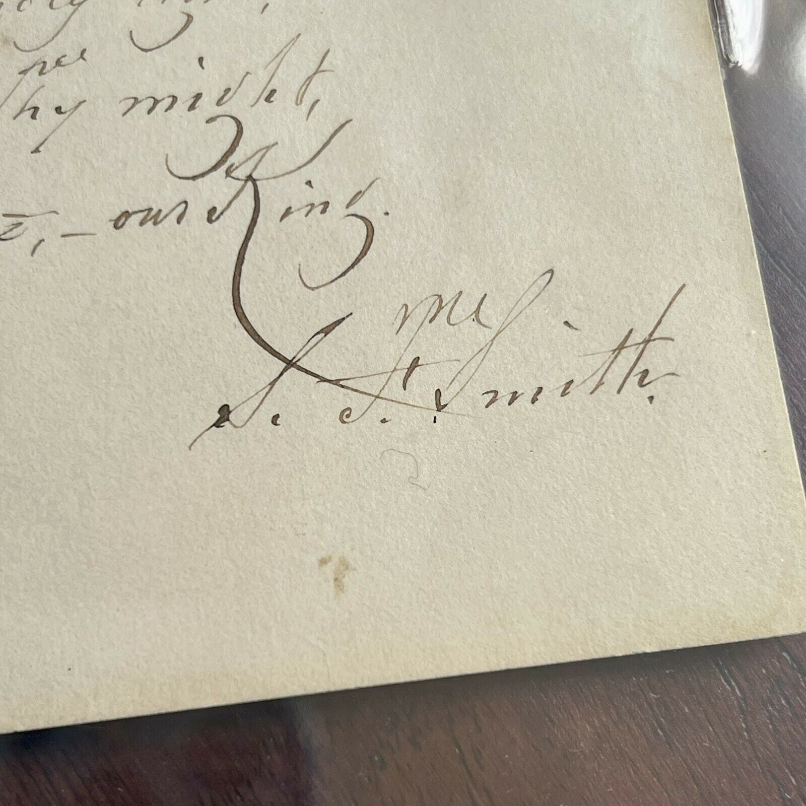 SAMUEL FRANCIS SMITH *Beckett BAS * America / My Country 'Tis of Thee AUTOGRAPH