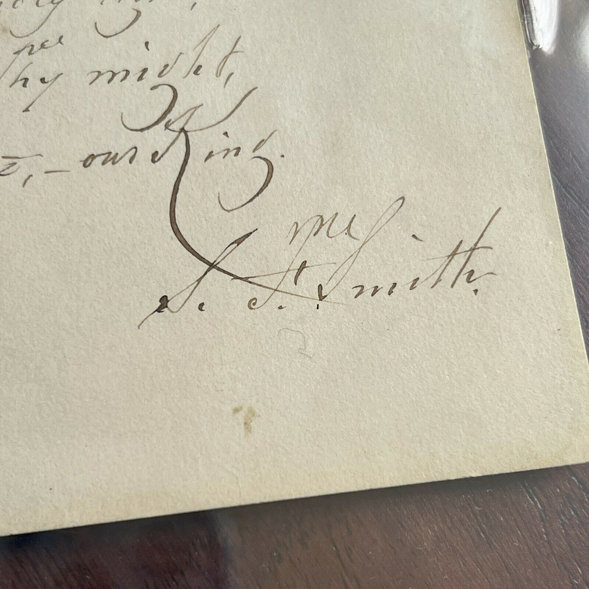 SAMUEL FRANCIS SMITH *Beckett BAS * America / My Country 'Tis of Thee AUTOGRAPH