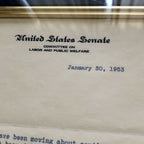 JOHN F KENNEDY * JSA LOA * Authentic Senate Autograph Letter Signed * JFK