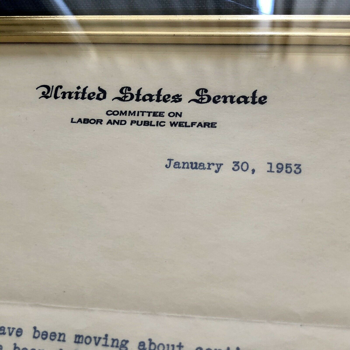 JOHN F KENNEDY * JSA LOA * Authentic Senate Autograph Letter Signed * JFK