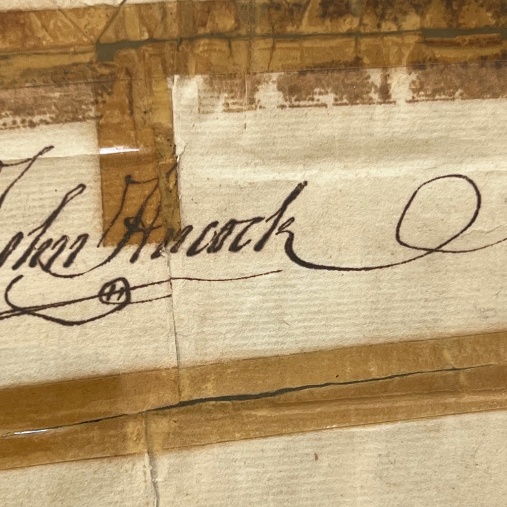 JOHN HANCOCK * PSA/DNA * Signed Militia Appointment Autograph Full Signature