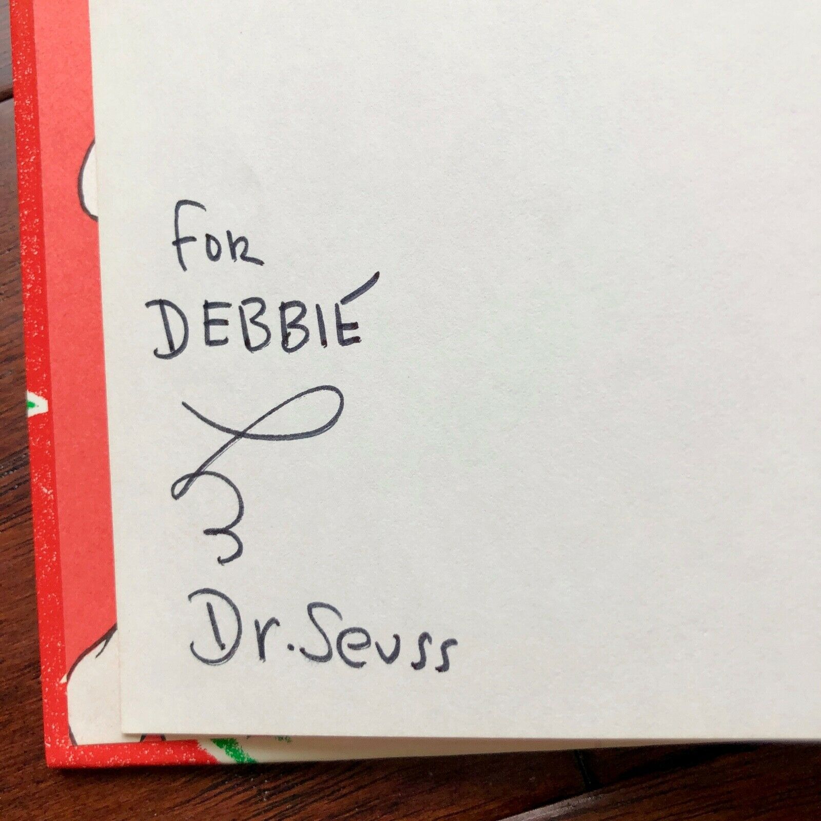 DR. SEUSS * BAS * AUTOGRAPH "How The Grinch Stole Christmas" SIGNED Xmas Classic