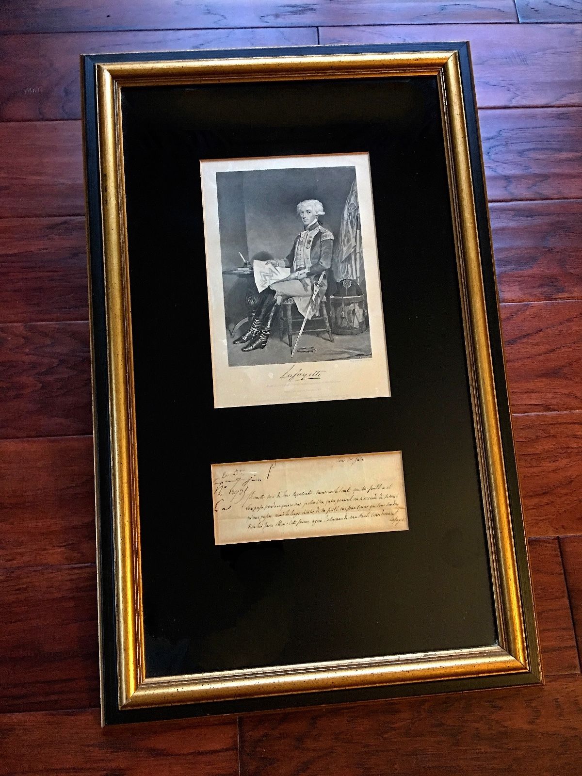 MARQUIS DE LAFAYETTE Authentic AUTOGRAPH Letter SIGNED * Revolutionary War * COA