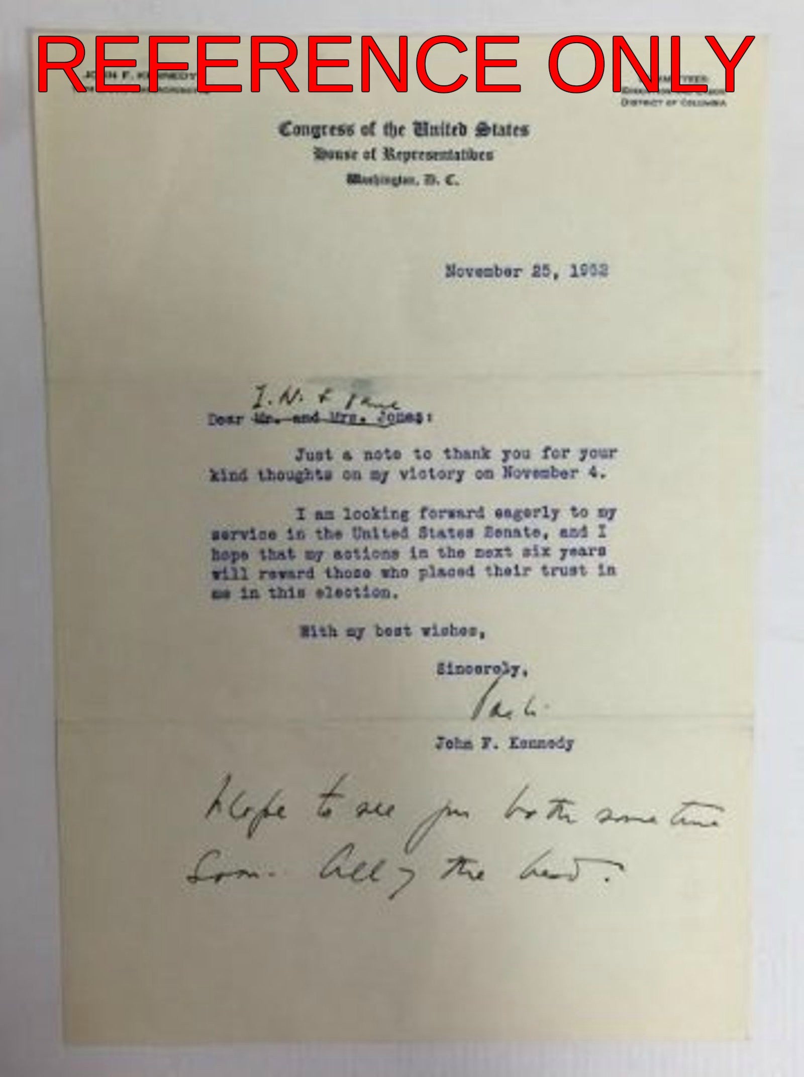 JOHN F. KENNEDY * Scarce Authentic JFK 1942 Used Golf Ball * President Autograph