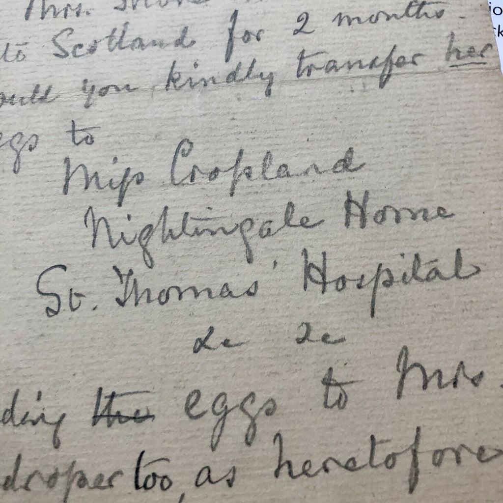 FLORENCE NIGHTINGALE * BAS Beckett * Signed Handwritten Letter Autograph * Nurse