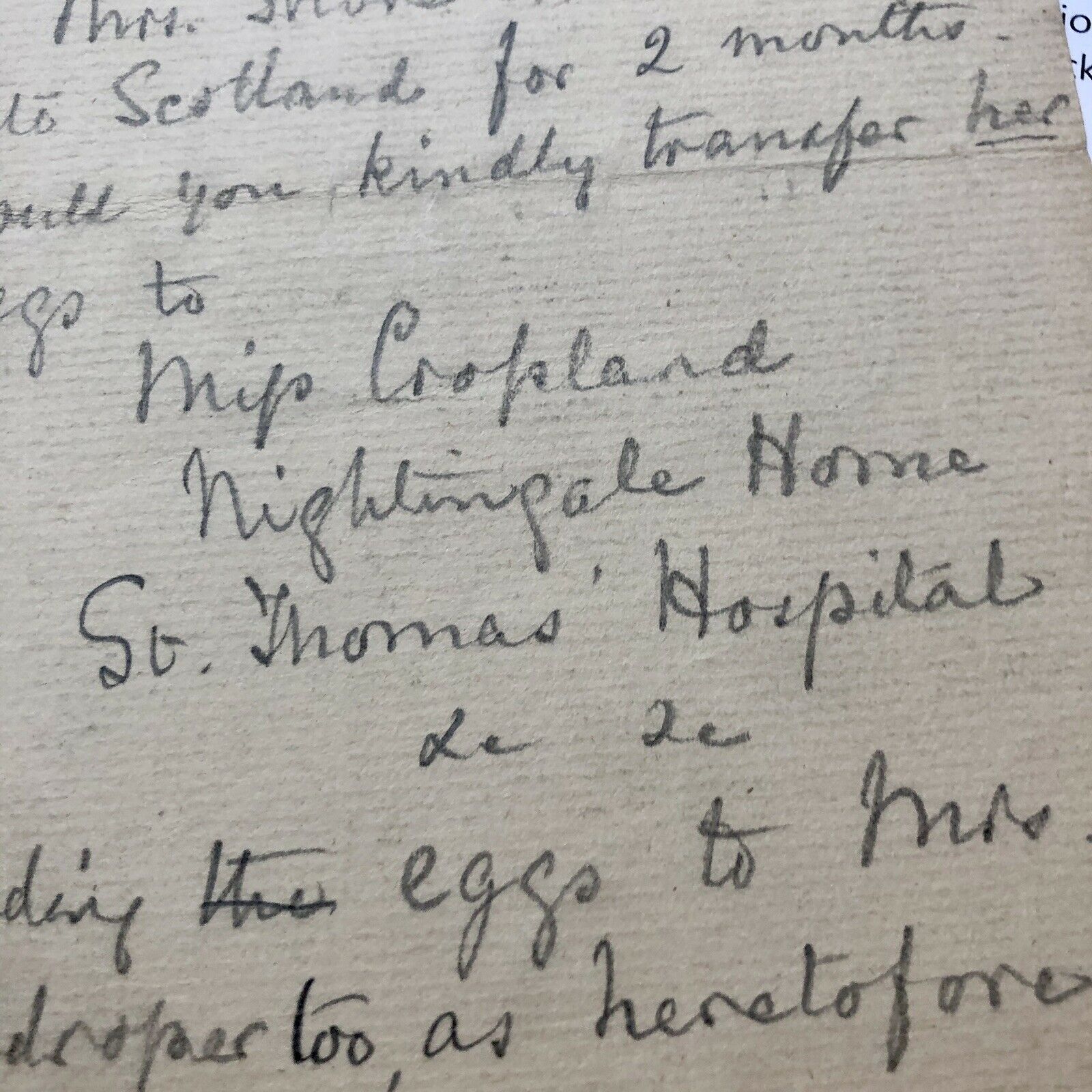 FLORENCE NIGHTINGALE * BAS Beckett * Signed Handwritten Letter Autograph * Nurse