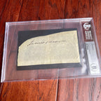 JAMES MONROE * BAS* AUTOGRAPH Cut Signature SIGNED * Beckett