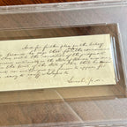 ABRAHAM LINCOLN * PSA/DNA Slab * Autograph Lengthy Handwritten Plea Signed