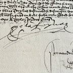 QUEEN ISABELLA I * PSA/DNA * Signed During Columbus 3rd Voyage Autograph