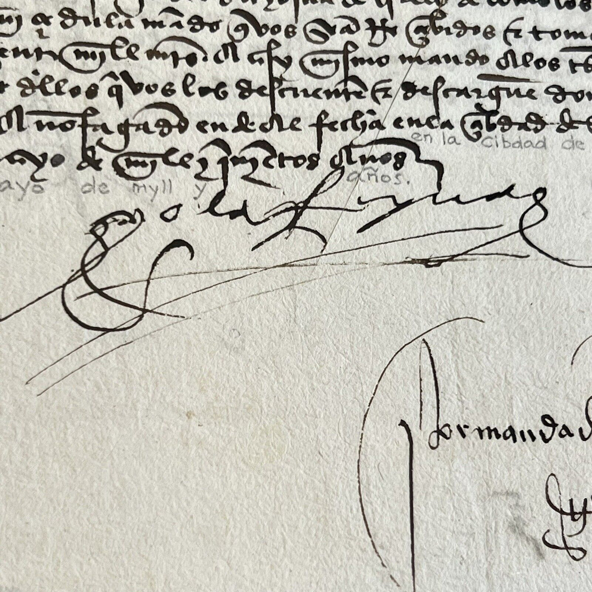 QUEEN ISABELLA I * PSA/DNA * Signed During Columbus 3rd Voyage Autograph