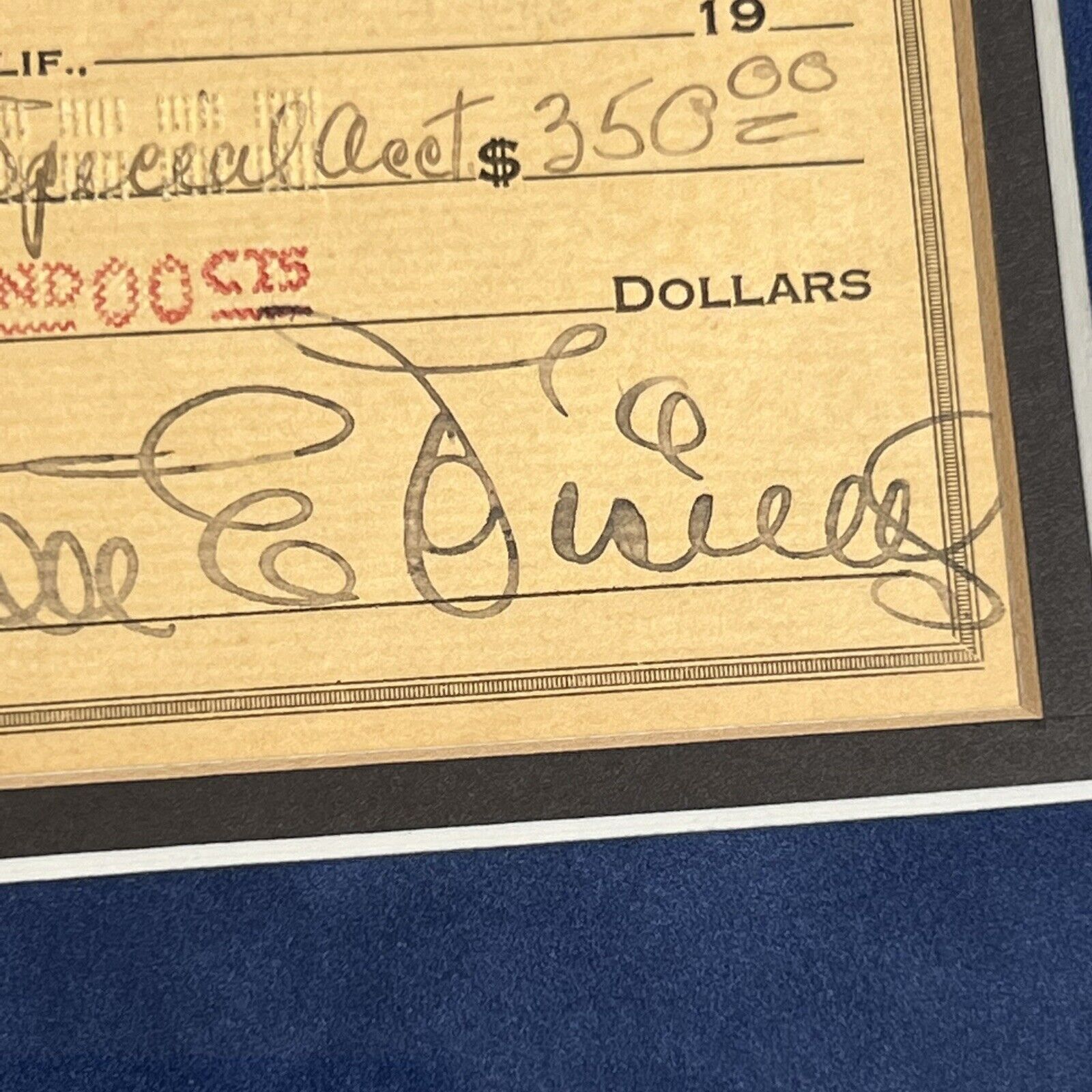 WALT DISNEY * JSA LOA * Autograph Check Signed Full Signature Display