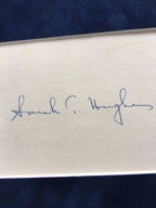 President LYNDON JOHNSON * Autograph JACQUELINE KENNEDY SIGNED * Lady Bird JFK