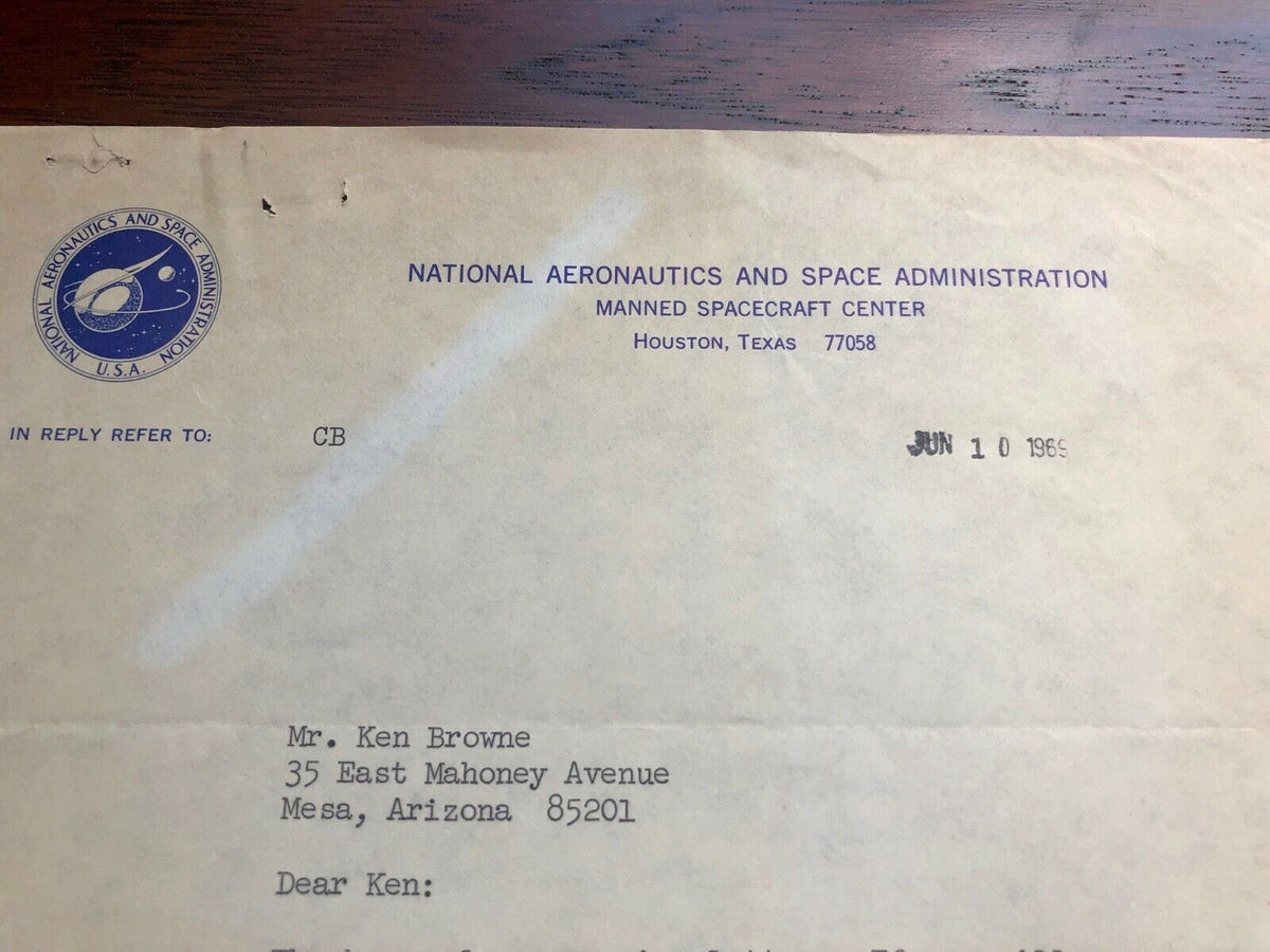 BILL ANDERS * Beckett BAS * Hand Signed Autograph NASA LETTER Apollo 8 William *
