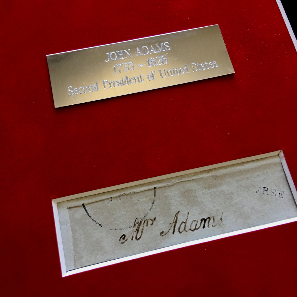 JOHN ADAMS * Scarce AUTOGRAPH Cut Signature SIGNED * JSA COA * 2nd President