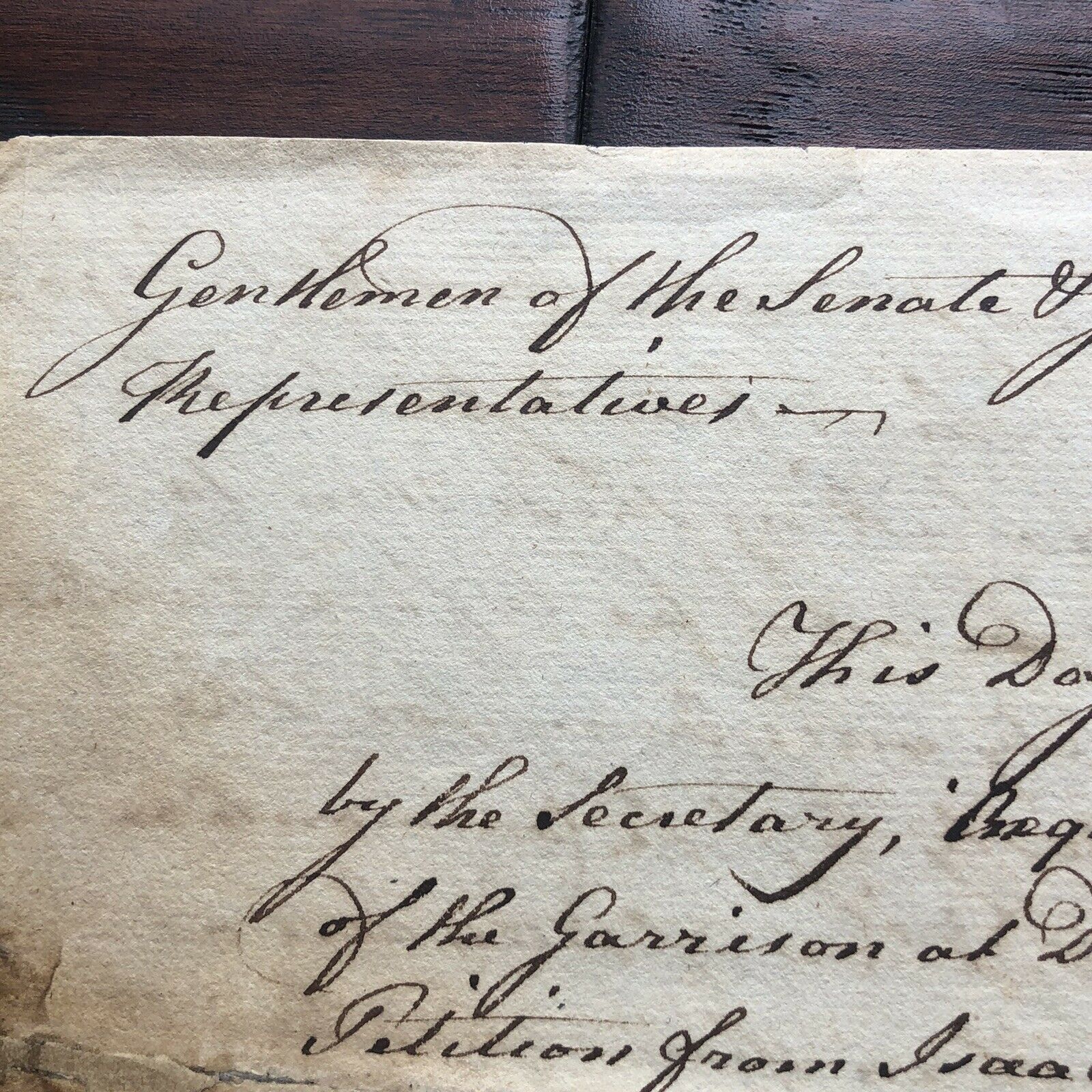 JOHN HANCOCK * JSA * Handwritten Draft Reinforcing Troops * No Autograph Signed