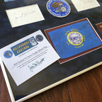 GEMINI IV * FLOWN FLAG * Autograph EDWARD WHITE JAMES MCDIVITT Signed Apollo COA