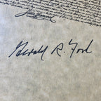 GERALD FORD & JIMMY CARTER * BAS * Autograph Declaration of Independence Signed