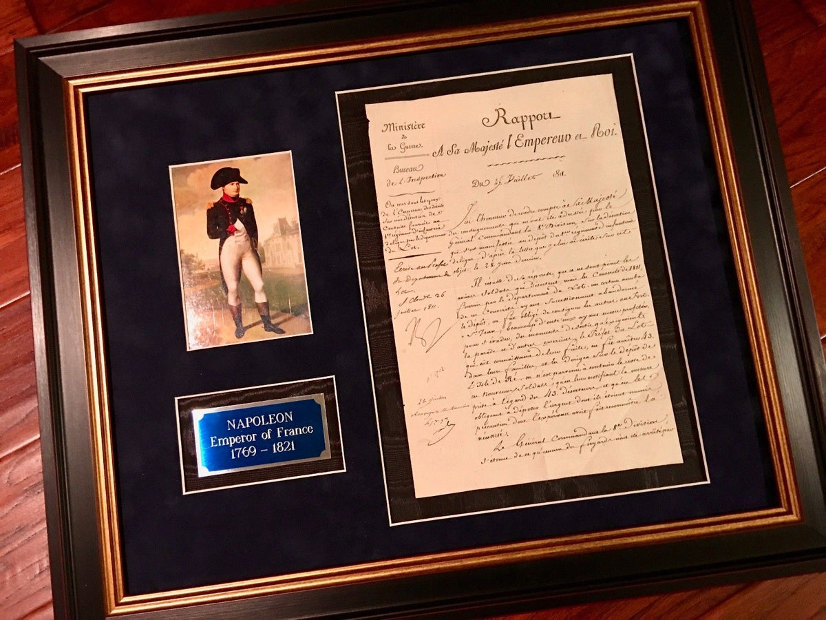 NAPOLEON BONAPARTE * AUTOGRAPH Signed at SAINT CLOUD * 1811 * re: Army Deserters