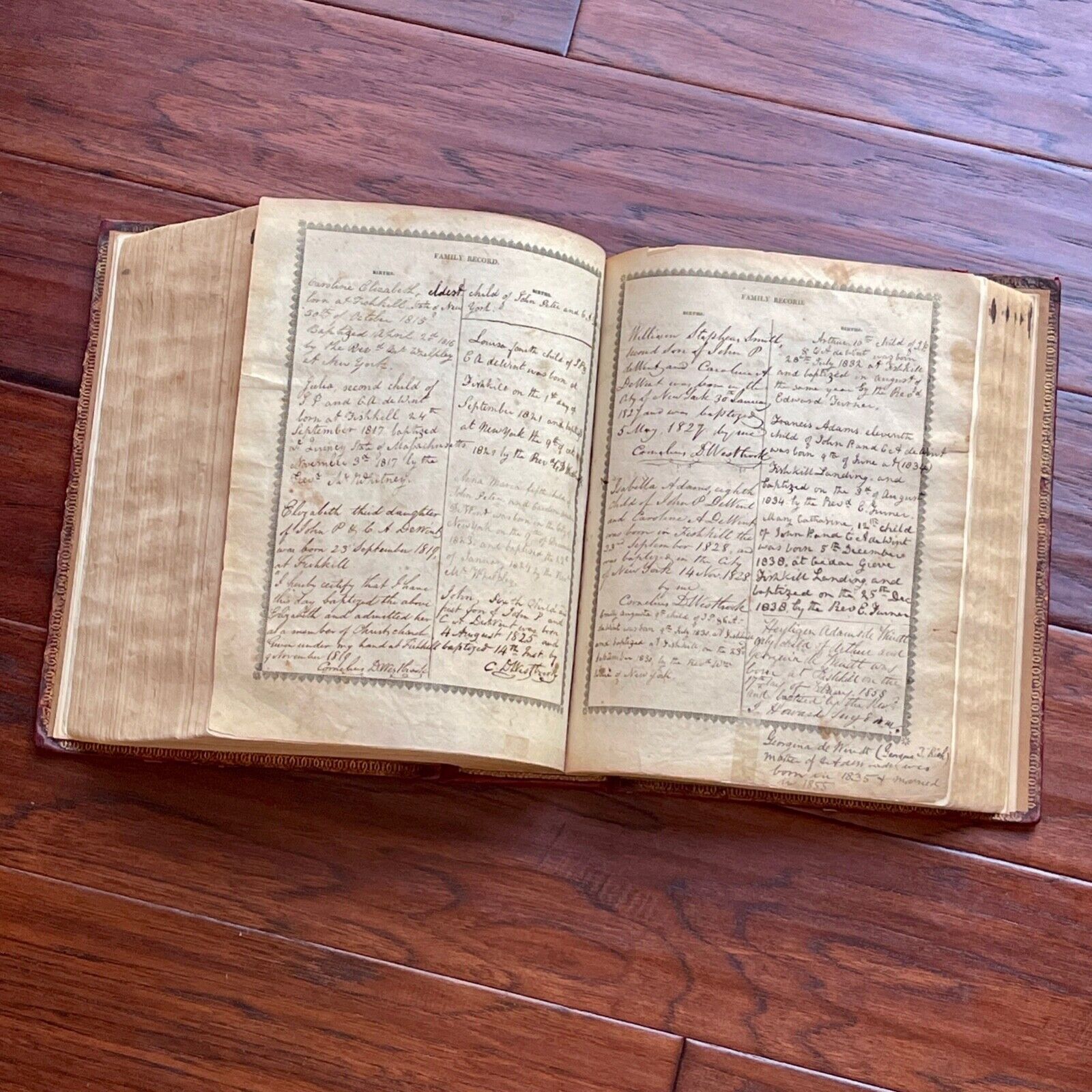 JOHN ADAMS * JSA * Autograph Family Bible Signed & Gifted to his Granddaughter