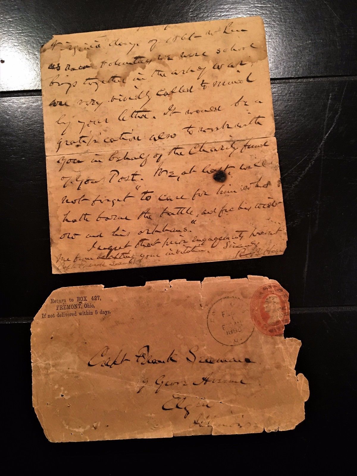 RUTHERFORD B HAYES * autograph CIVIL WAR ABRAHAM LINCOLN Content * Letter SIGNED