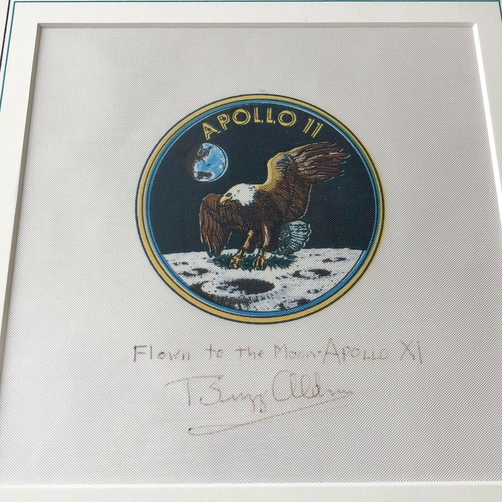 BUZZ ALDRIN * Apollo 11 Flown Signed Beta Cloth * Aldrin Personal Collection