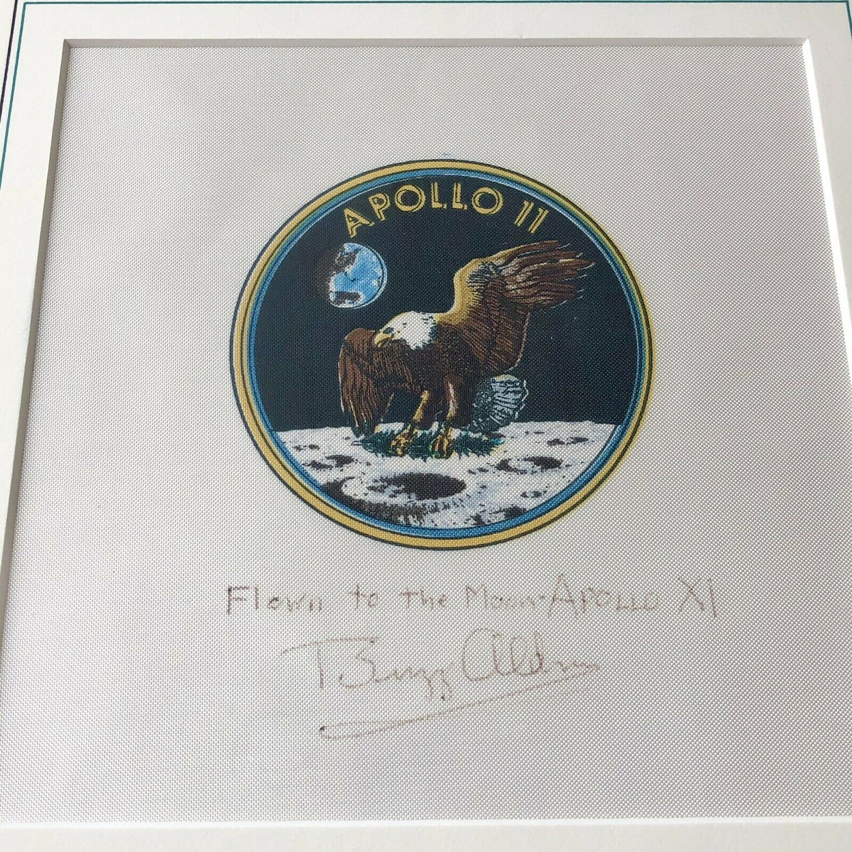 BUZZ ALDRIN * Apollo 11 Flown Signed Beta Cloth * Aldrin Personal Collection