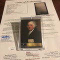 JOHN ADAMS * JSA * Scarce AUTOGRAPH Cut Signature SIGNED * 2nd President