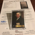 JOHN ADAMS * JSA * Scarce AUTOGRAPH Cut Signature SIGNED * 2nd President