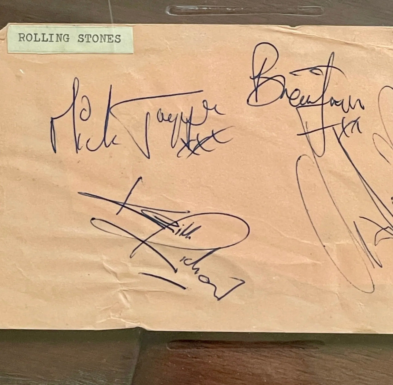 ROLLING STONES * PSA * AUTOGRAPHS Jagger Jones Richards Watts SIGNED * Orbison