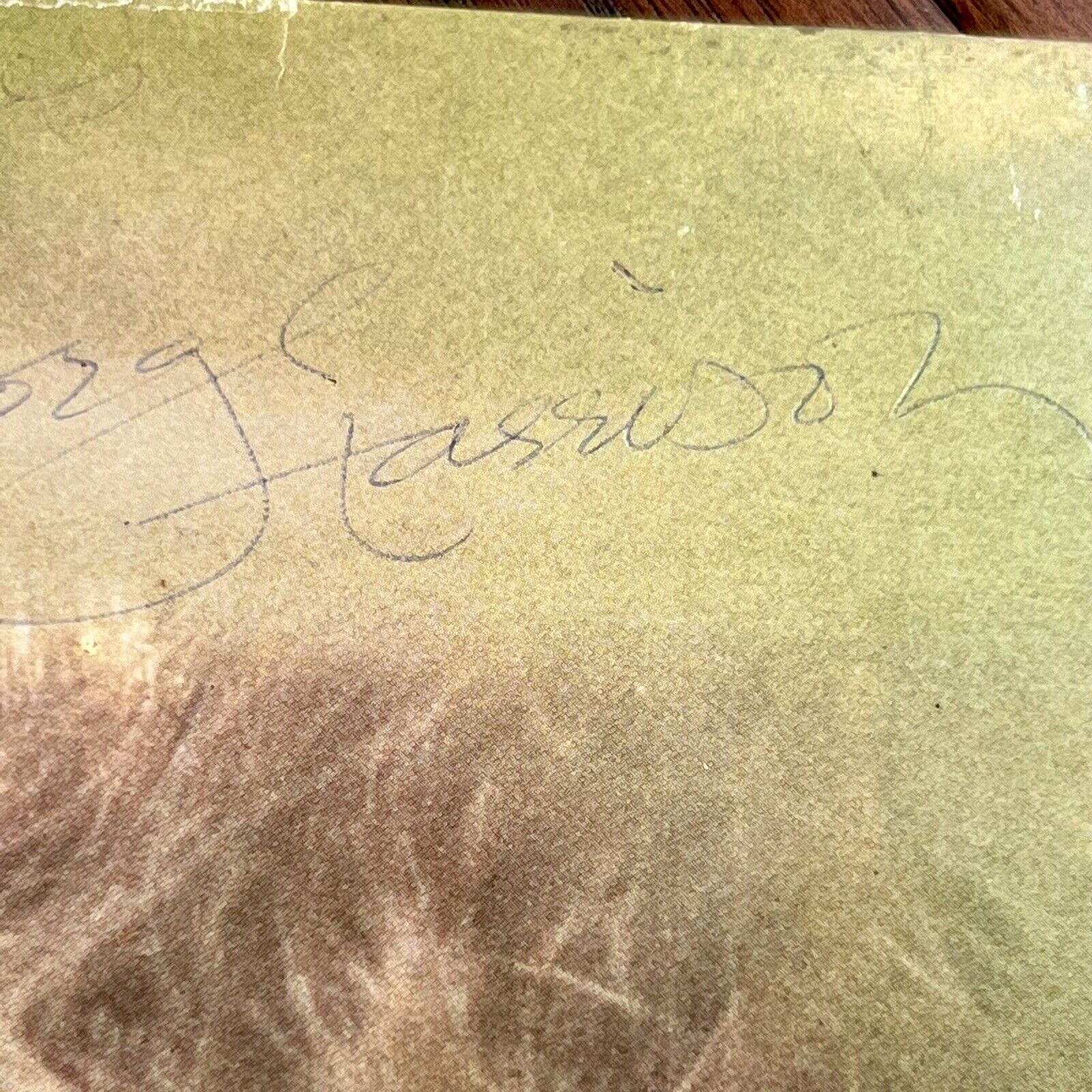 GEORGE HARRISON * PSA/DNA LOA * Autograph Self Titled LP Signed Album Beatles
