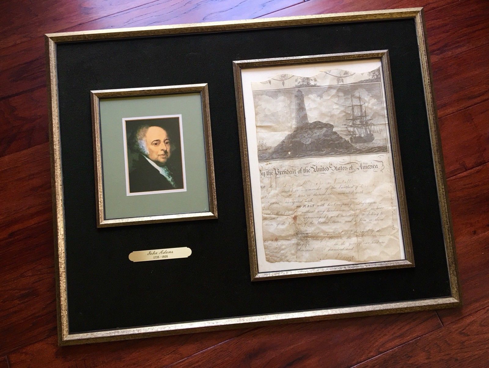 JOHN ADAMS * Scarce AUTOGRAPH Ships Paper SIGNED * AS PRESIDENT * Election Year