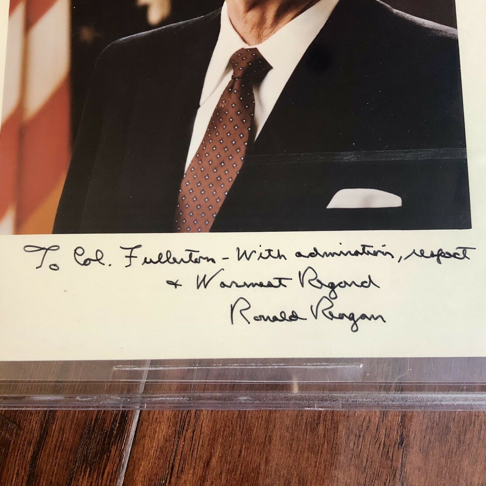 RONALD REAGAN * Beckett BAS * Signed Photo to Astronaut As President Autograph