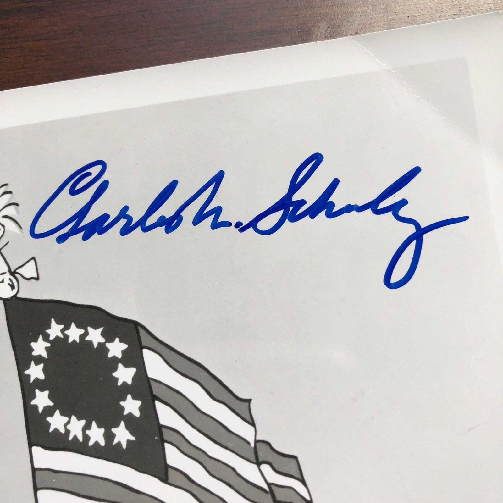 CHARLES M. SCHULZ * Autograph CBS CHARLIE BROWN Photo Signed * RR Auction COA