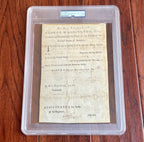 GEORGE WASHINGTON PSA Autograph VALLEY FORGE Revolutionary War Discharge SIGNED