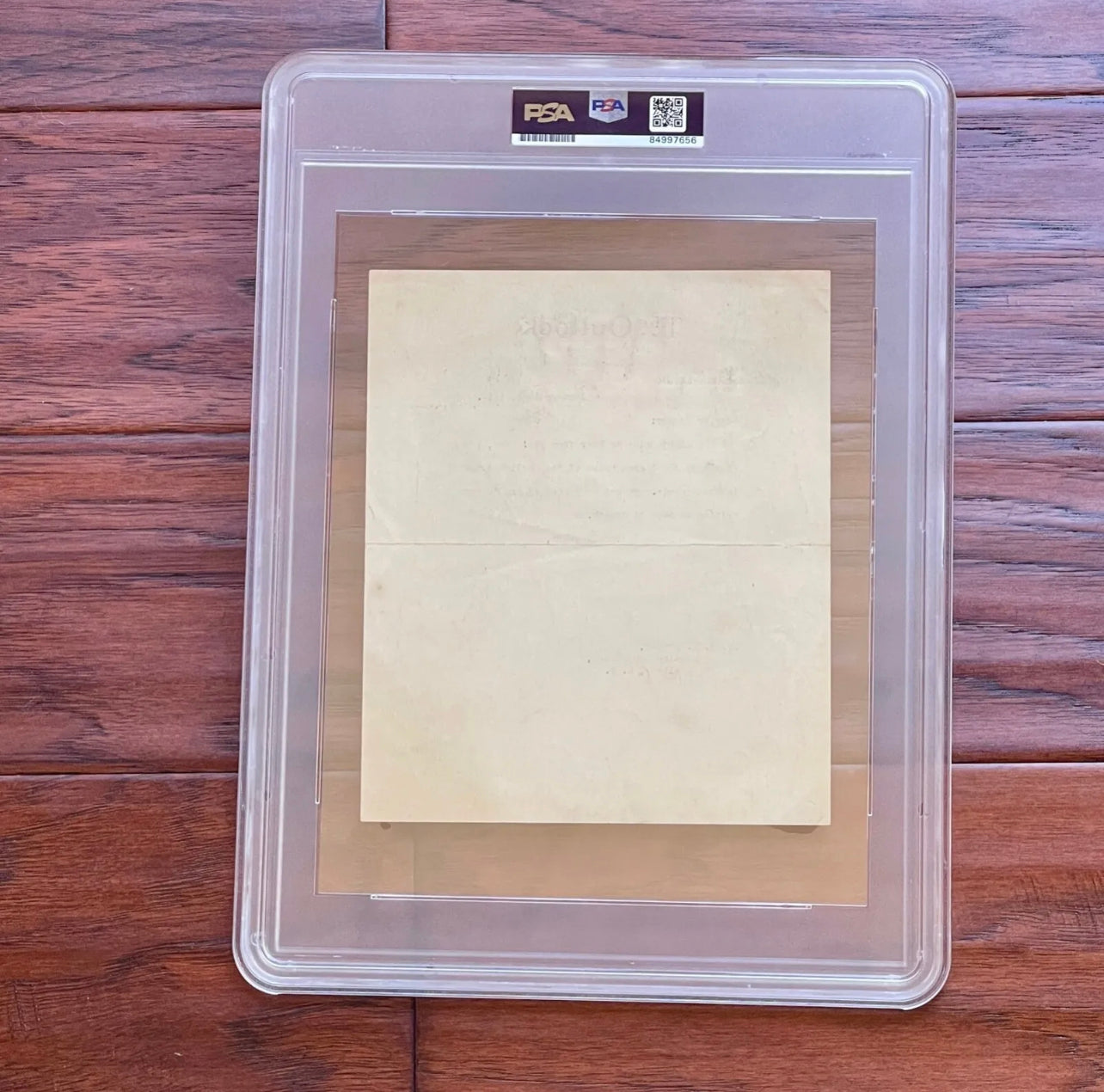 THEODORE ROOSEVELT * PSA/DNA Slabbed * OUTLOOK Autograph Letter Signed