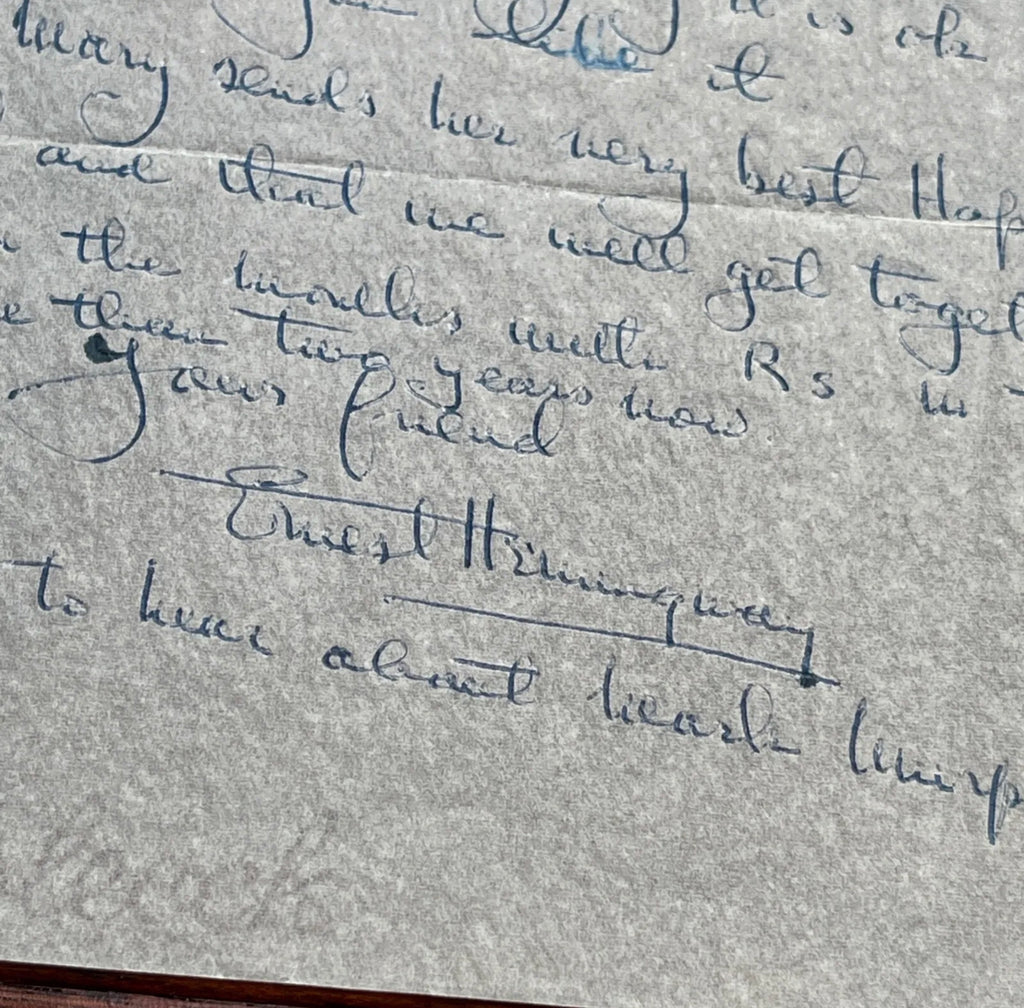 ERNEST HEMINGWAY * PSA/DNA * Autograph Letter Signed Re: "Old Man And The Sea"