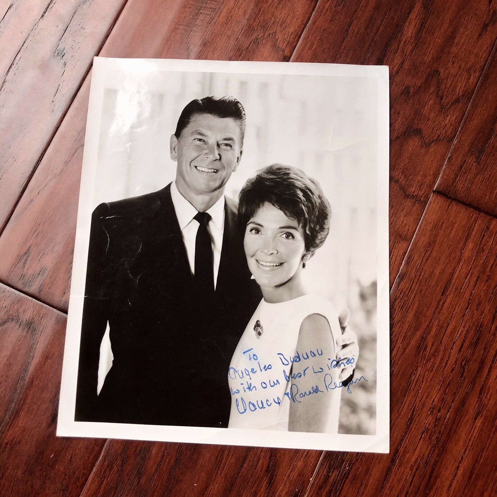 RONALD & NANCY REAGAN * BAS Beckett * Autograph Inscribed Signed Photo